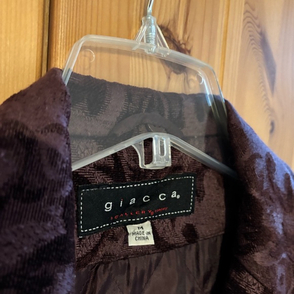 Giacca Gallery burgundy Jacquard coat - Picture 3 of 7